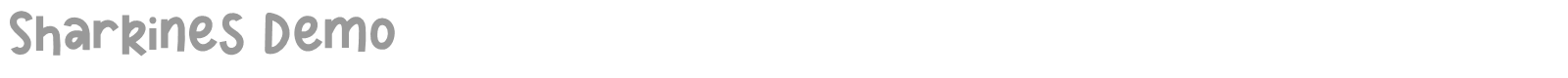 Sharkines font preview